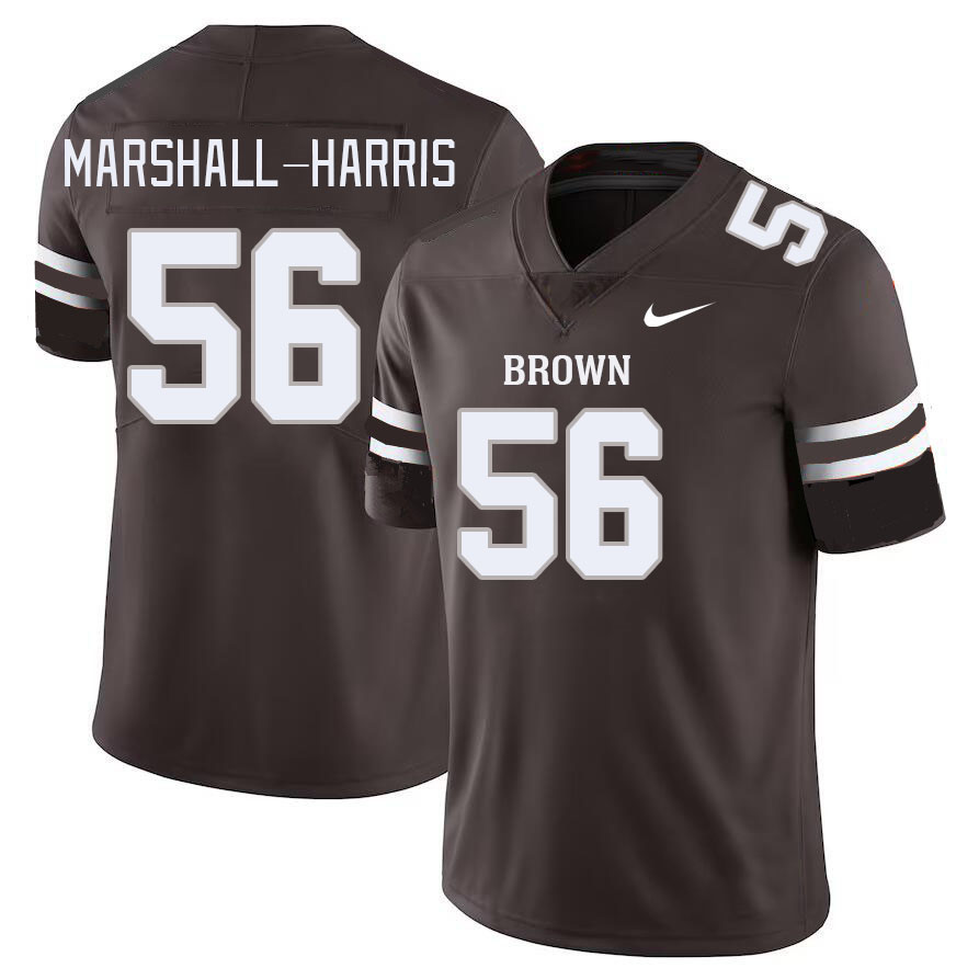Men-Youth #56 Malachi Marshall-Harris Brown Bears College Football Jerseys Stitched Sale-Brown